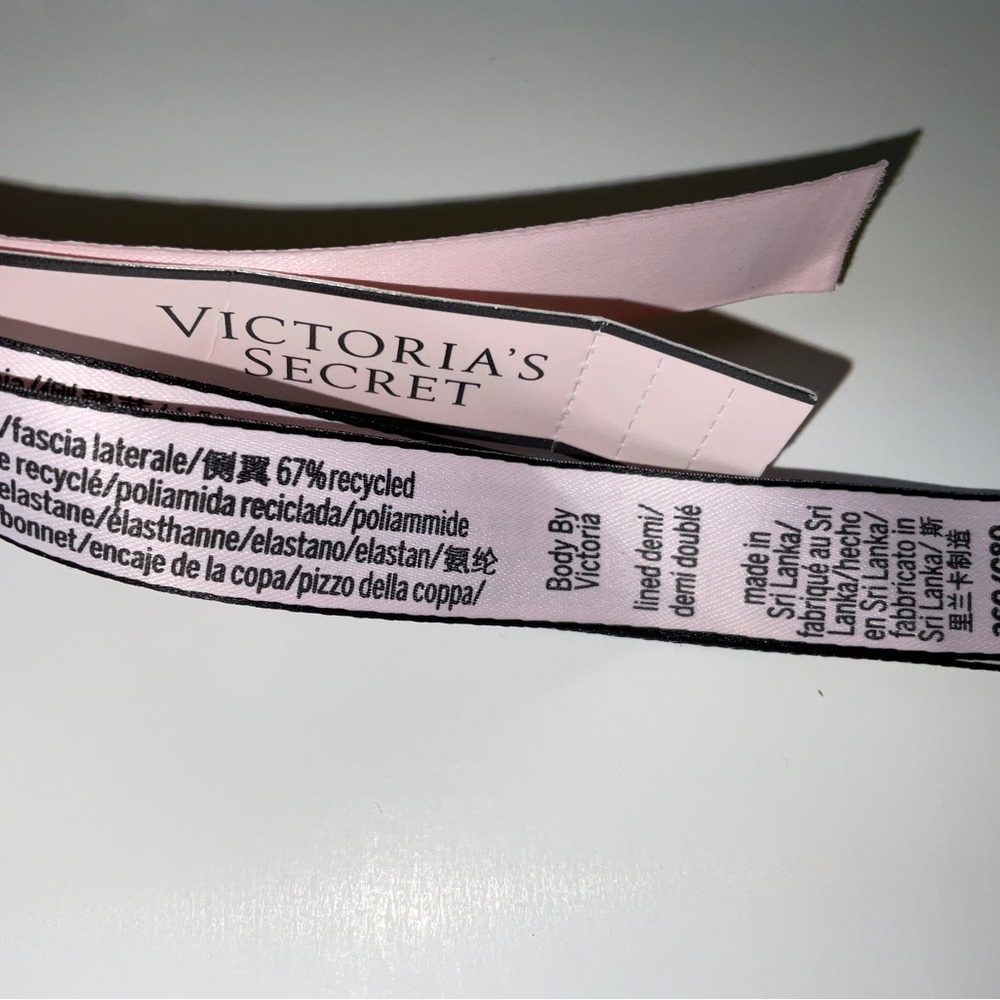 NWT Body by Victoria’s Secret Lined Demi Bra Pink Lace Size 36C - Picture 9 of 9